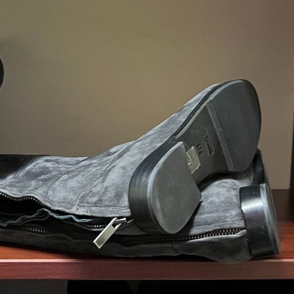 Jill Sander Suede Knee high boots - Picture 4 of 9